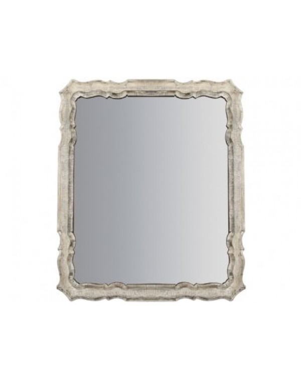 Libra moretti whitewashed rectangular wooden mirror